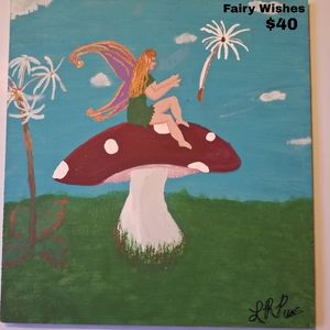 Fairy Mushroom Painting